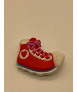 Signed HALLMARK RED HEART SNEAKER VALENTINE Pin - 1985 - £6.27 GBP