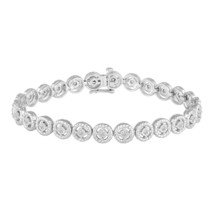 1/2CT TW Diamond Tennis Bracelet in Sterling Silver by Fifth and Fine - £79.74 GBP