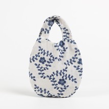 MABULA Folable Cotton Round Design Tote Shopper Bag Lightweight Washable... - £9.35 GBP