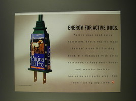 1995 Purina Hi Pro Dog Food Ad - Energy for active dogs - £14.67 GBP