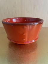 Vintage 50's Metlox Poppytrails Red Rooster Flamenco Red Mug set of 6 image 3