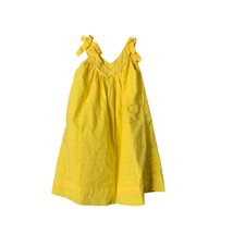 Genuine Kids Oshkosh Girls Infant Baby Size 24 months Yellow Sundress VNeck Tie - $11.87