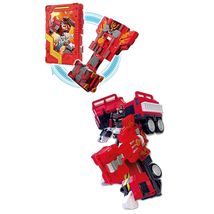 Metal Cardbot Phoenix Fire Korean Fire Truck Transforming Action Figure Robot image 4