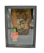 Halloween Handmade Shadow Box 7.5 x 5.5 x 3 in Black Frankenstein - £15.00 GBP
