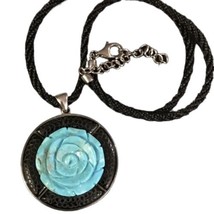 David Sigal C^A Sterling Silver Turquoise &amp;MOP Necklace 14”-16”. 4/20 - £70.39 GBP