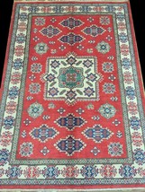 4 x 6 Royal Hallway Handmade Kazak Rug Rug - £305.27 GBP
