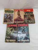 Lot Of (5) Conan The Barbarian Books Warrior Adventurer Conqueror Avenger - £37.85 GBP
