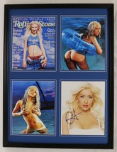 Christina Aguilera Signed Framed 18x24 Photo Set  - £233.62 GBP