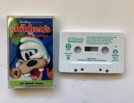 Walt Disney Records Children&#39;s Favorite Songs Volume 4 Cassette 1990 Goofy - £7.77 GBP