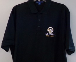 Pittsburgh Penguins 50 Years Embroidered Mens Polo Shirt XS-6XL, LT-4XLT New - £17.40 GBP+