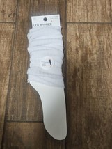 2 White Leg Warmers, One Size - $7.85