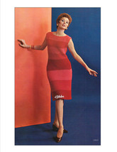 1960s Tri-Color Striped Sheath Dress - Crochet pattern (PDF 6568) - £2.96 GBP