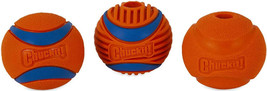 Chuckit Fetch Medley Balls for Dogs: Premium Selection (Pack of 3, Medium Size) - £16.70 GBP