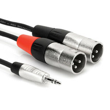- - 3.5Mm Trs Stereo To Dual 3-Pin Xlr Male - 3Ft /1M - £31.01 GBP
