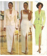 Misses New Years Xmas Formal Jacket Front Slit Evening Dress Sew Pattern... - €8,61 EUR