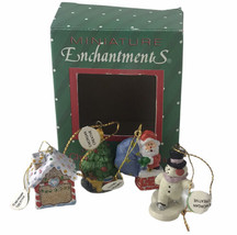The Good Company Applesause Miniature Enchantments Set Of 4 Christmas Ornaments - £14.52 GBP