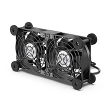 Dual Cooling Fan High Speed 80Mm Usb Fan(2050/2400/2750Prm) Adjustable 5... - £19.66 GBP