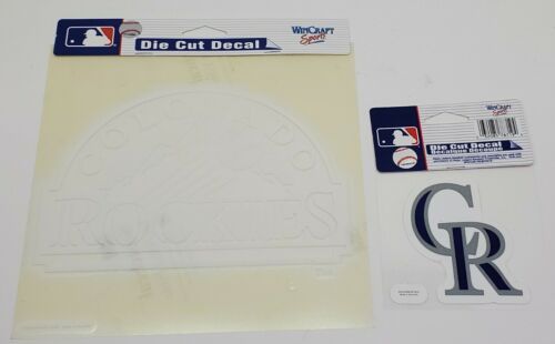 2 Colorado Rockies Baseball Wincraft Die Cut Decal Sticker Lot MLB Collectible  - £11.34 GBP
