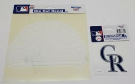 2 Colorado Rockies Baseball Wincraft Die Cut Decal Sticker Lot MLB Colle... - $14.50