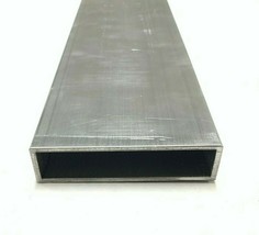 6063 Aluminum Rectangular Tube 1&quot; X 4&quot; X .125&quot; Wall 12&quot; Piece - £14.23 GBP