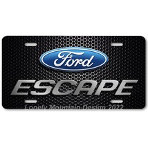 Ford Escape Inspired Art on Mesh FLAT Aluminum Novelty Auto License Tag Plate - £14.14 GBP