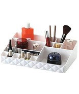 White Bedroom Bathroom Cosmetic Storage and Makeup Organizer Large Capacity - $23.05 CAD