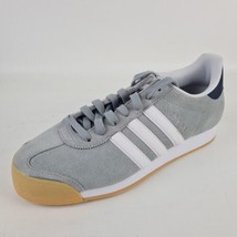  adidas Originals SAMOA Silver White D74606 Mens Shoes Leather Sneakers Size 9 - £47.96 GBP