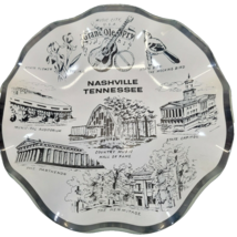 Souvenir Nashville Tennessee Glass Plate Grand Ole Opry Country Music City Vtg - £18.31 GBP