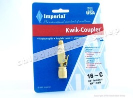 Quick connection straightway Imperial 16-C in 1/4&quot; x out 1/4&quot; SAE Couple... - $294.40