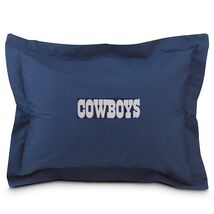 Dallas Cowboys Denim Pillow Sham measures 20 x 26 inches - $10.84