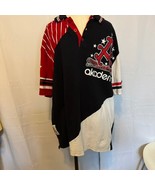 Akademiks Forgotten Heroes Patchwork Polo Shirt 3XL Hip Hop Vtg Y2K Stre... - $49.99