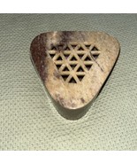 Carved Lattice Lid, Soapstone Trinket Box 5” Sides, 2.5” H, Made In India - $20.58 CAD