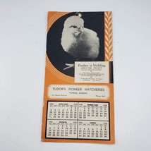 Vintage 1932 Tudor&#39;s Pioneer Hatcheries Calendar Poultry Chicken Ephemera - £27.40 GBP