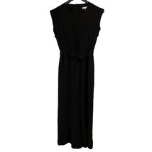 Calvin Klein Jumpsuit Womens 2 Black Wide Leg Elastic Tie Waist Cocktail... - $30.34