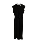 Calvin Klein Jumpsuit Womens 2 Black Wide Leg Elastic Tie Waist Cocktail... - $41.58 CAD