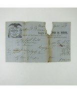 Bimm &amp; Bro Wholesale Groceries Produce &amp; Ice Dayton Ohio Invoice Antique... - £7.55 GBP