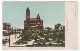 Court House Main Plaza San Antonio Texas 1905c postcard - $6.44