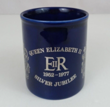 Kiln Craft Queen Elizabeth II The Silver Jubilee Coffee Cup Made In England - £15.58 GBP