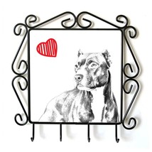 American Pit Bull Terrier - clothes hanger with an image of a dog. Collection. D - £15.84 GBP