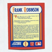 Frank Robinson 1990 Score #25 MVPs Magic Motion 3D Hologram MLB Baseball Card - £0.77 GBP