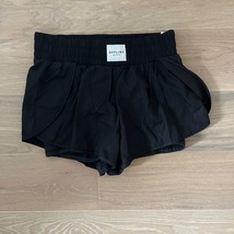 Aerie Offline The Hugger Shorts Black Large NWT - £25.61 GBP