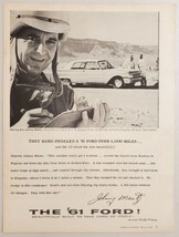 1961 Print Ad Ford Galaxie at Kingman,AZ Test Center Race Driver Johnny Mantz - £12.48 GBP