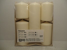 IKEA Fenomen Unscented Block Candle Set of 5 Natural 803.779.37 - $29.69