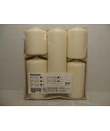 IKEA Fenomen Unscented Block Candle Set of 5 Natural 803.779.37 - £23.73 GBP