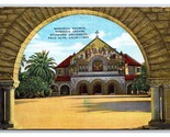 Memorial Church Stanford University California CA UNP Linen Postcard Z2 - $2.92