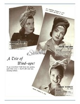 1940s Set of 3 Turbans or Head Wraps - 3 Crochet patterns (PDF 1267) - £3.34 GBP