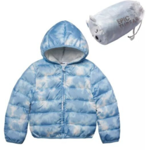 Epic Threads Packable Pals Jacket Blue clouds Little Kids Size 5 NWT - £8.03 GBP