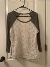 Maurices Women’s Long Sleeve Shirt Top w Lacey Accent Size XL  - £37.54 GBP