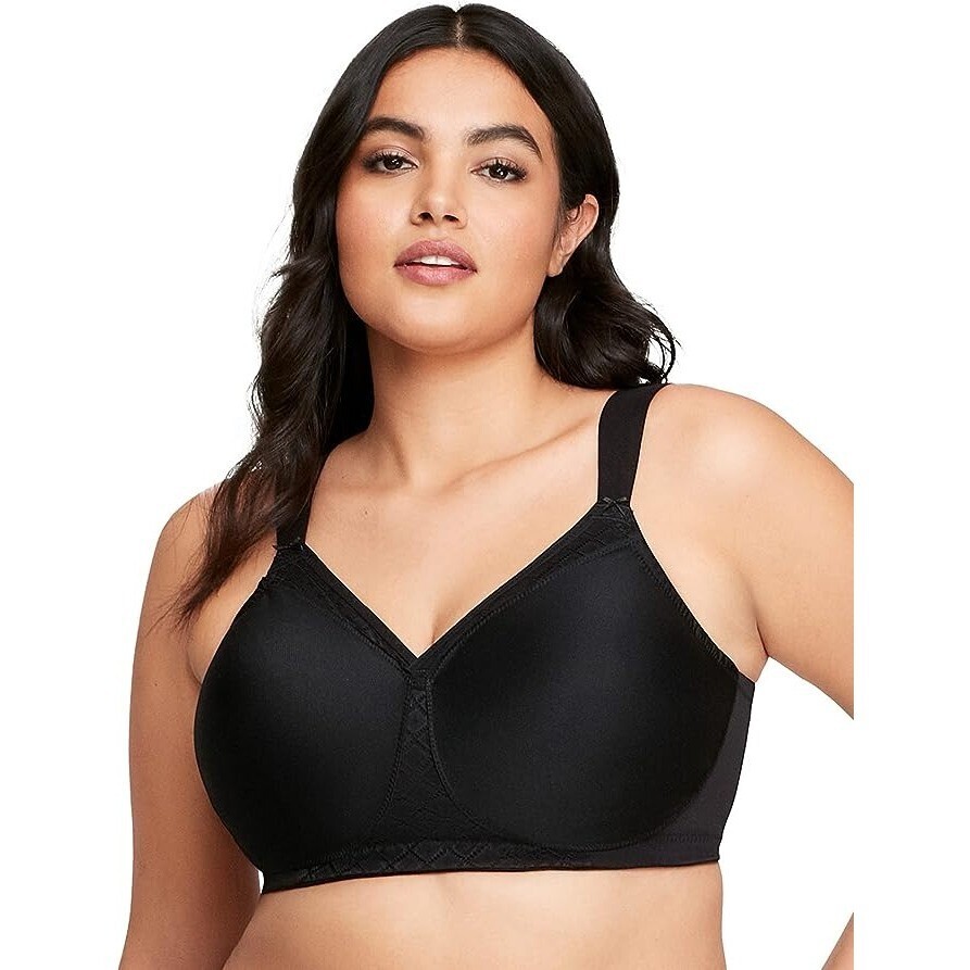 Glamorise Women&#39;s Full Figure MagicLift Non-Padded Wirefree T-Shirt Bra ... - $37.48 CAD