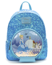 Loungefly Disney Cinderella Snow Globe Sequin Mini Backpack - £95.69 GBP